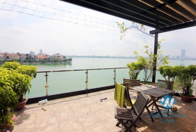 Lake view apartment with 02 bedrooms for rent in Tay Ho area 